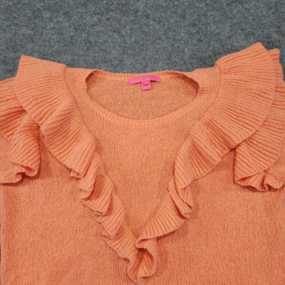 Lilly Pulitzer Orange Ruffle Sweater - Picture 6 of 14